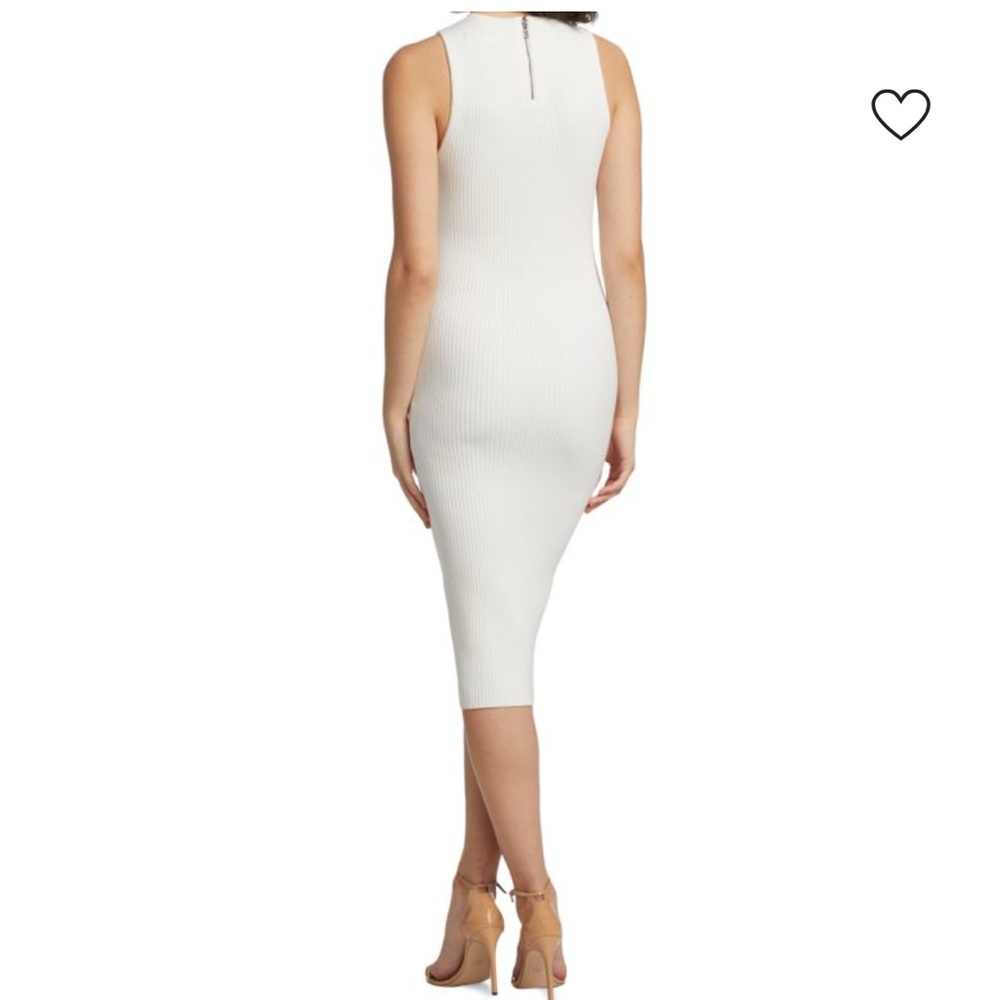 NWT Alice + Olivia Brooklynne Ribbed Midi Dress - Picture 2 of 9